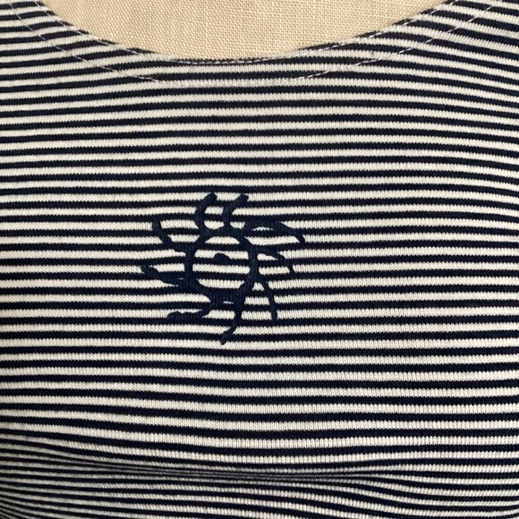 KD Spring Mixed Media Striped Nautical Long Sleeve Top Sz S #156G - Picture 11 of 15